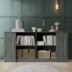 Wood Sideboard Cabinet with 4 Open Shelves