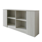 Wood Sideboard Cabinet with 4 Open Shelves
