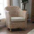 Rustic Kubu Rattan Wicker Armchair