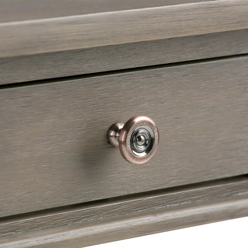 SOLID WOOD 18 inch Wide Square Transitional End Side Table - 18 W x 18 D x 20 H
