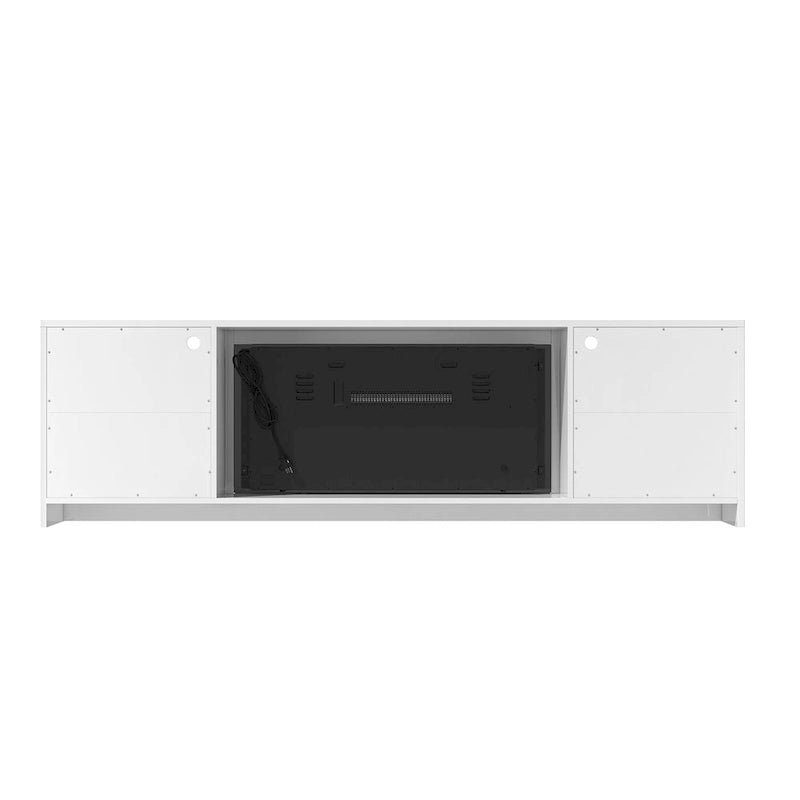 TV-Schrank, 70 Zoll, mit elektrischem Kamin, 36 Zoll