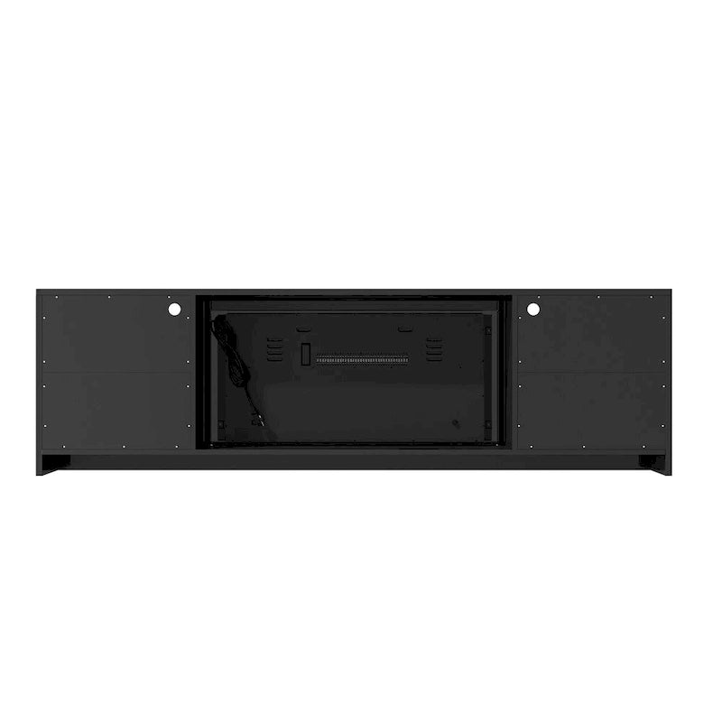 TV-Schrank, 70 Zoll, mit elektrischem Kamin, 36 Zoll
