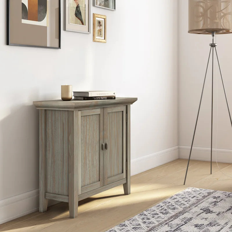32-Inch Low Storage Cabinet with Adjustable Shelves