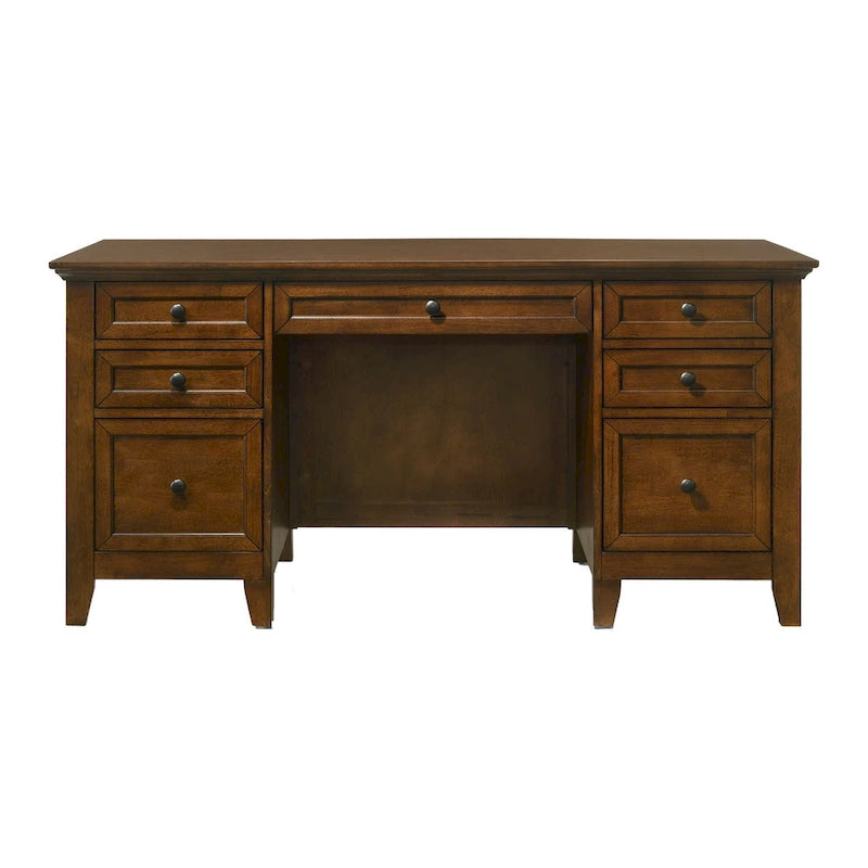 62-Inch Executive Desk with 7 Drawers