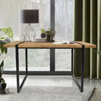 Rectangular Office Writing Desk with Faux-Wood Top