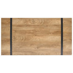 Rectangular Office Writing Desk with Faux-Wood Top