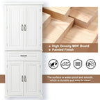 Freestanding Floor Cabinet with Doors, Drawer, and Adjustable Shelf