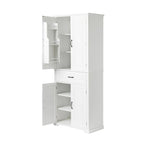 Freestanding Floor Cabinet with Doors, Drawer, and Adjustable Shelf