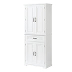 Freestanding Floor Cabinet with Doors, Drawer, and Adjustable Shelf