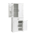 Freestanding Floor Cabinet with Doors, Drawer, and Adjustable Shelf