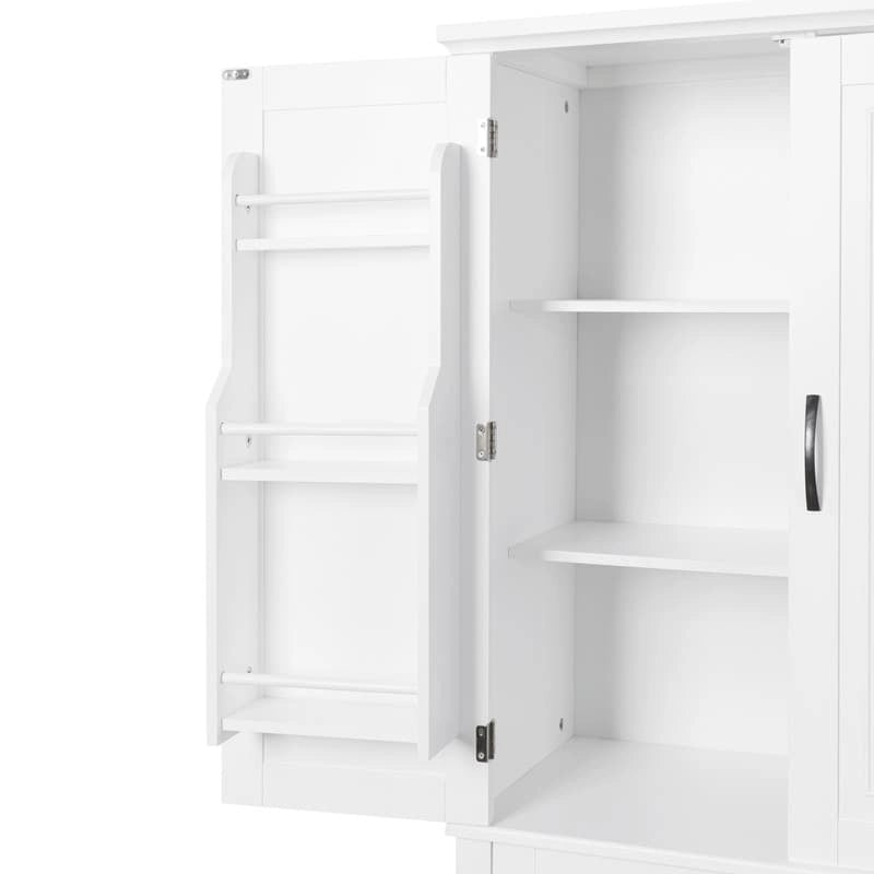 Freestanding Floor Cabinet with Doors, Drawer, and Adjustable Shelf