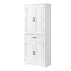 Freestanding Floor Cabinet with Doors, Drawer, and Adjustable Shelf