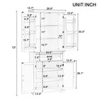 Freestanding Floor Cabinet with Doors, Drawer, and Adjustable Shelf