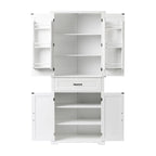 Freestanding Floor Cabinet with Doors, Drawer, and Adjustable Shelf