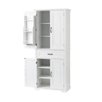 Freestanding Floor Cabinet with Doors, Drawer, and Adjustable Shelf