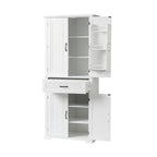 Freestanding Floor Cabinet with Doors, Drawer, and Adjustable Shelf