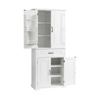 Freestanding Floor Cabinet with Doors, Drawer, and Adjustable Shelf