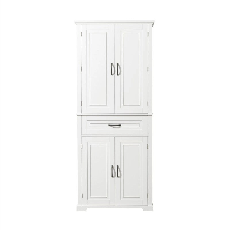 Freestanding Floor Cabinet with Doors, Drawer, and Adjustable Shelf