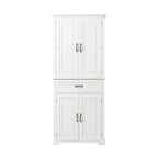 Freestanding Floor Cabinet with Doors, Drawer, and Adjustable Shelf