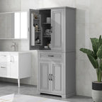 Freestanding Floor Cabinet with Doors, Drawer, and Adjustable Shelf