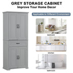 Freestanding Floor Cabinet with Doors, Drawer, and Adjustable Shelf