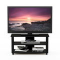 Houten tv-meubel met 3 niveaus en open planken