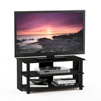 Houten tv-meubel met 3 niveaus en open planken
