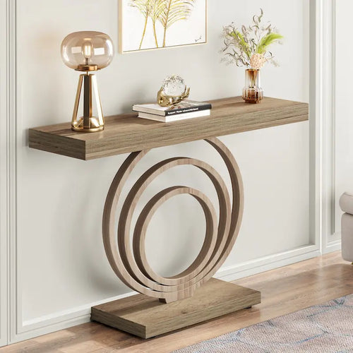 Consoletafel van 41 inch met ringvormig onderstel voor hal en woonkamer