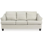 Canapé rembourré en cuir assorti, 88W x 38D x 40H