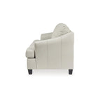 Canapé rembourré en cuir assorti, 88W x 38D x 40H