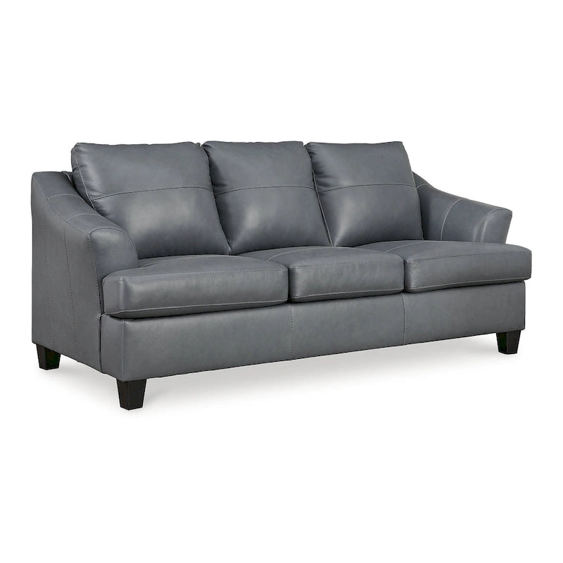 Canapé rembourré en cuir assorti, 88W x 38D x 40H