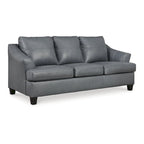 Canapé rembourré en cuir assorti, 88W x 38D x 40H