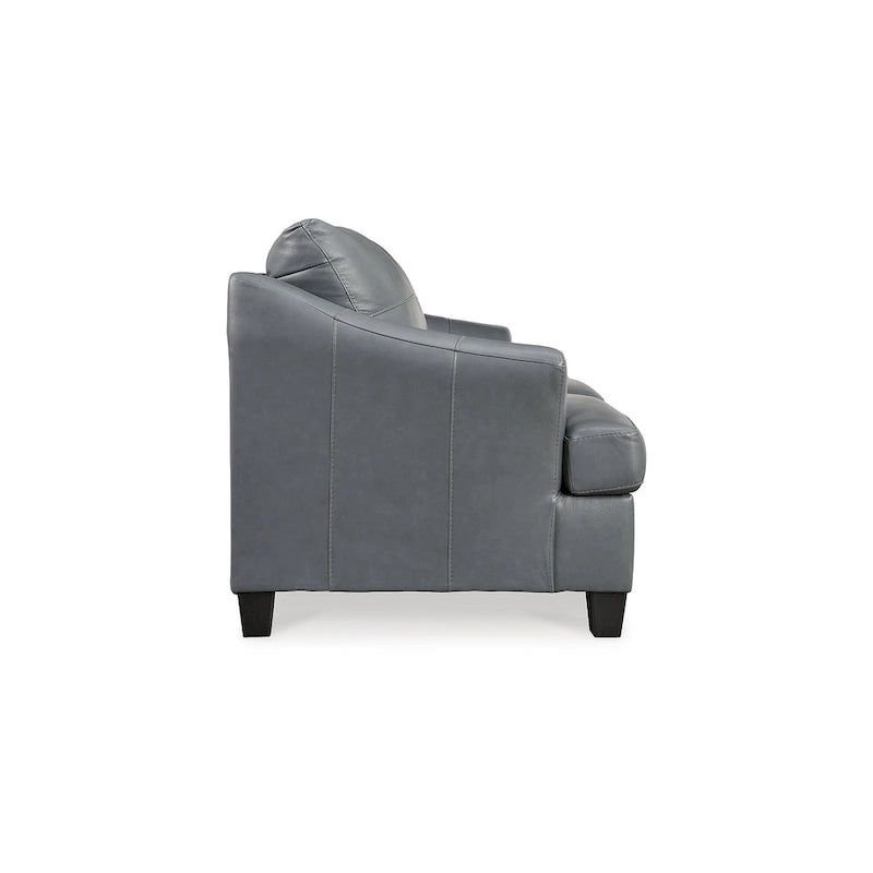 Canapé rembourré en cuir assorti, 88W x 38D x 40H