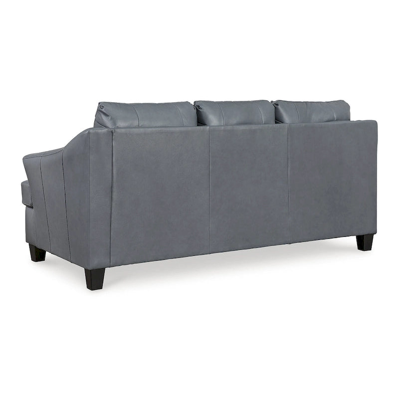 Canapé rembourré en cuir assorti, 88W x 38D x 40H