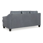 Canapé rembourré en cuir assorti, 88W x 38D x 40H