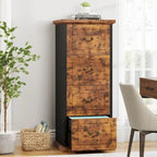 4-Drawer Vertical File Cabinet with Adjustable Hanging Rod for A4 and Letter Size