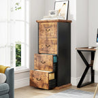 4-Drawer Vertical File Cabinet with Adjustable Hanging Rod for A4 and Letter Size