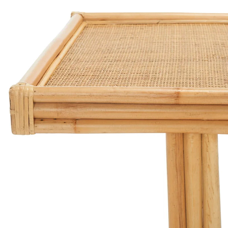 Tropical Boho Coastal Rattan Rectangle Coffee Table - 47 In. W x 24 In. D x 18 In. H - 47Wx24Dx18H
