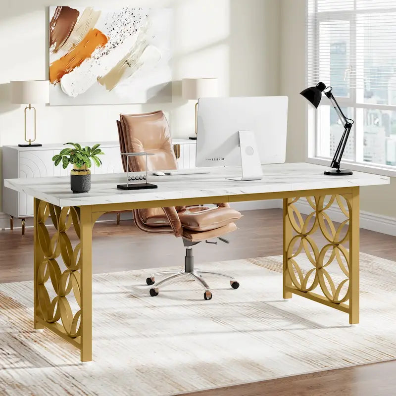 63-Zoll-Schreibtisch für das Homeoffice mit Metallgestell