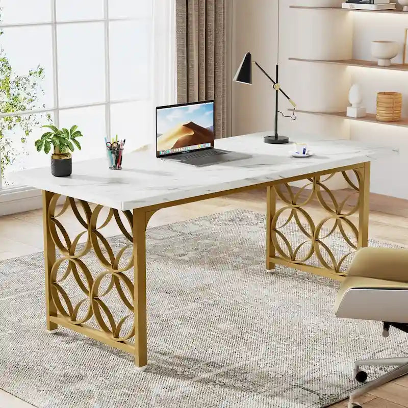 63-Zoll-Schreibtisch für das Homeoffice mit Metallgestell