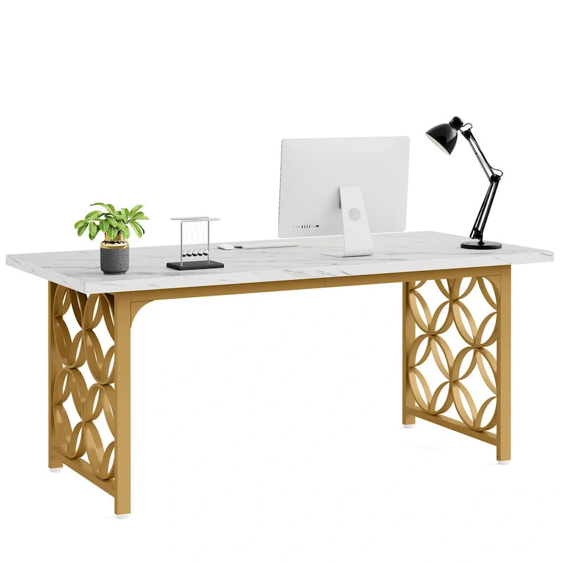 63-Zoll-Schreibtisch für das Homeoffice mit Metallgestell