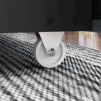Lit plateforme rembourré à LED avec tiroir de rangement