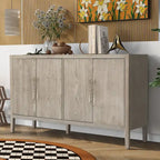 Credenza contenitore a 4 ante con ripiani regolabili