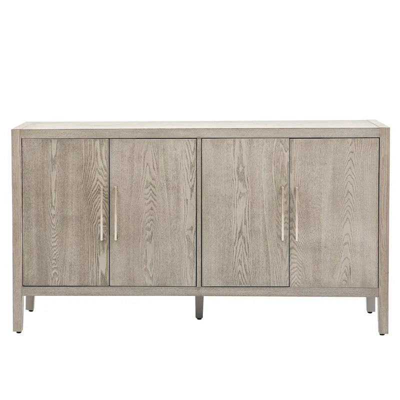 Credenza contenitore a 4 ante con ripiani regolabili