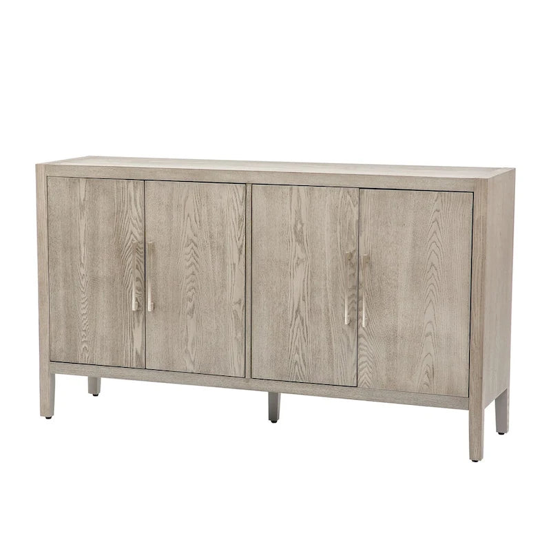 Credenza contenitore a 4 ante con ripiani regolabili