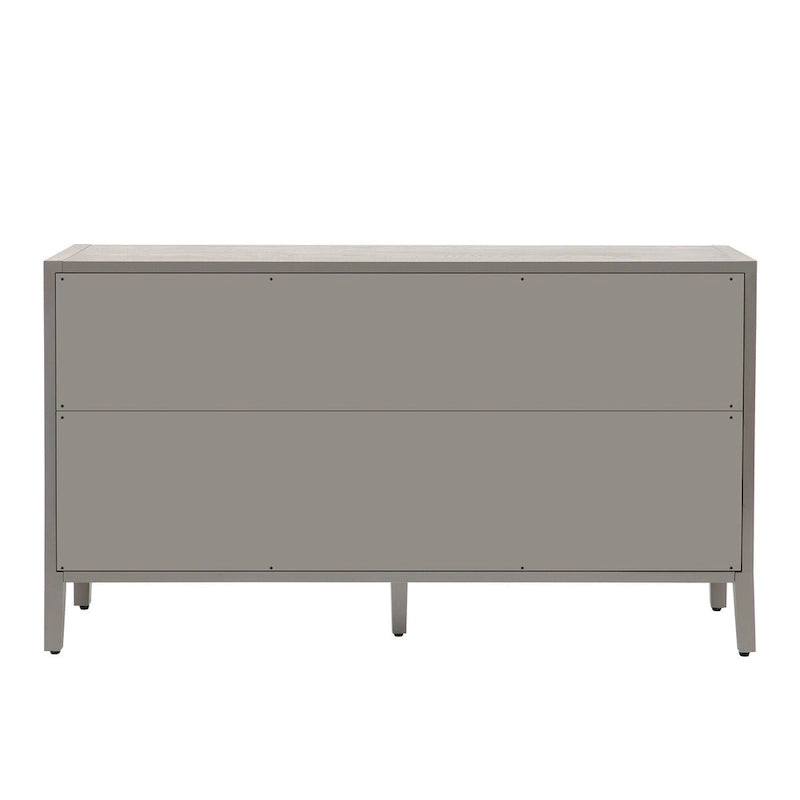 Credenza contenitore a 4 ante con ripiani regolabili