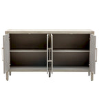 Credenza contenitore a 4 ante con ripiani regolabili