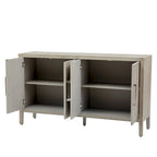 Credenza contenitore a 4 ante con ripiani regolabili