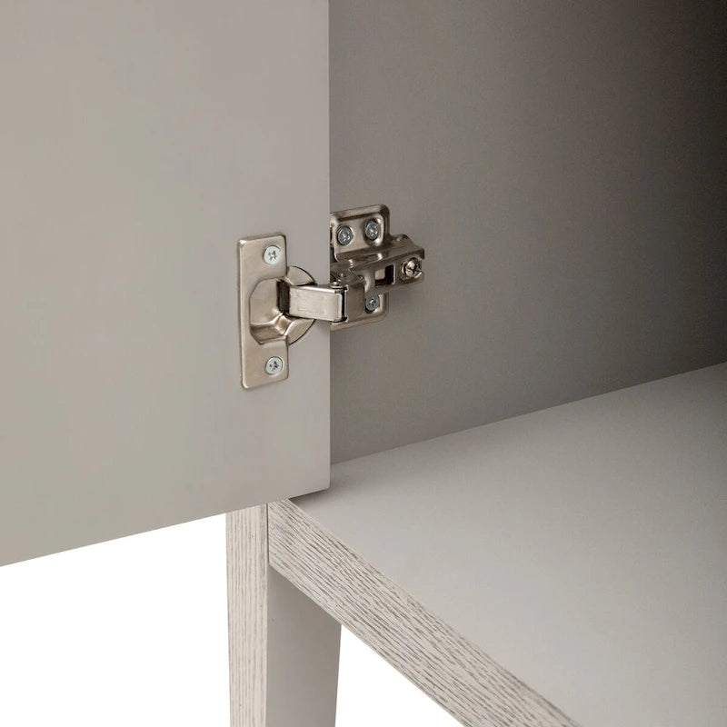 Credenza contenitore a 4 ante con ripiani regolabili