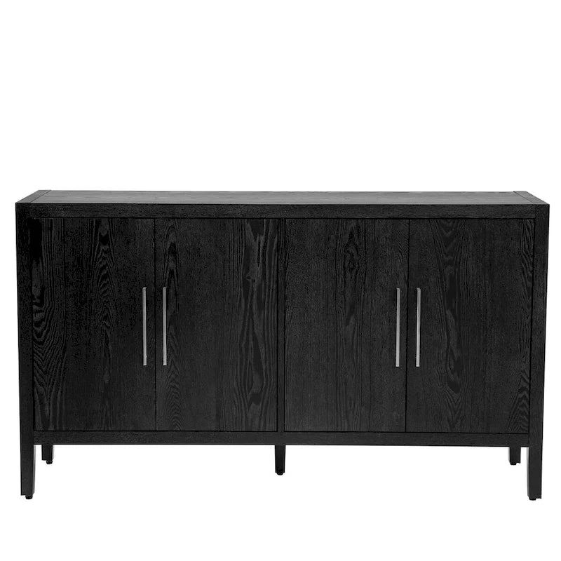 Credenza contenitore a 4 ante con ripiani regolabili